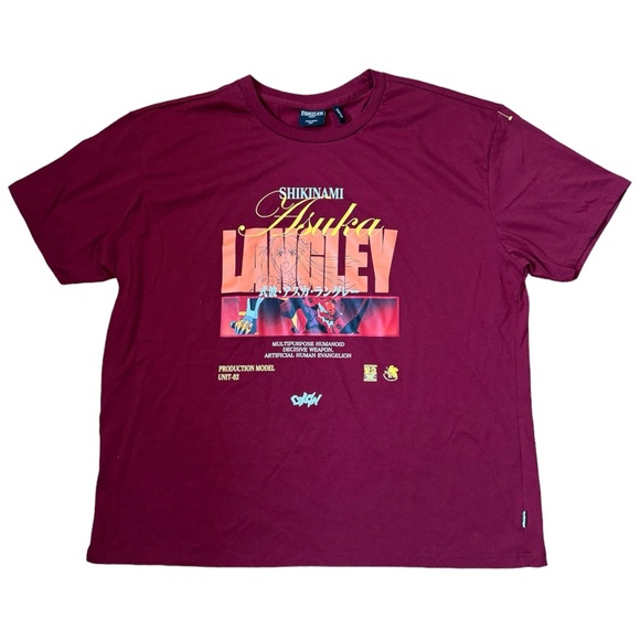Evangelion Size 2XL Men’s Shikinami Asuka Langley T-shirt Anime Japanese Graphic - Picture 1 of 5
